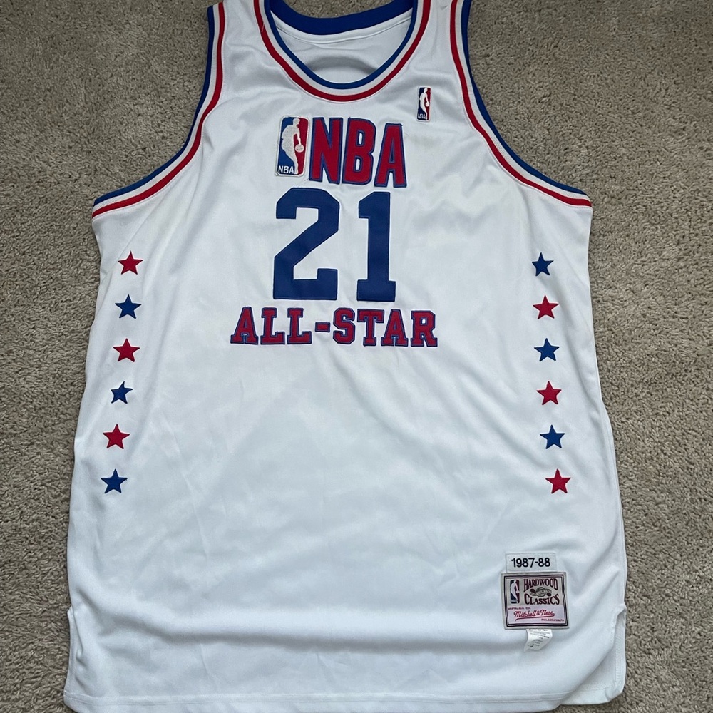 Mitchell & Ness Hardwood Classics Dominque Wilkins All Star Jersey Size 56 XXL